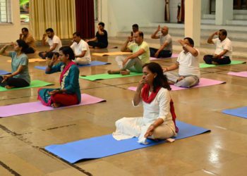 Vamnicom celebrates Yoga Day in its Auditorium