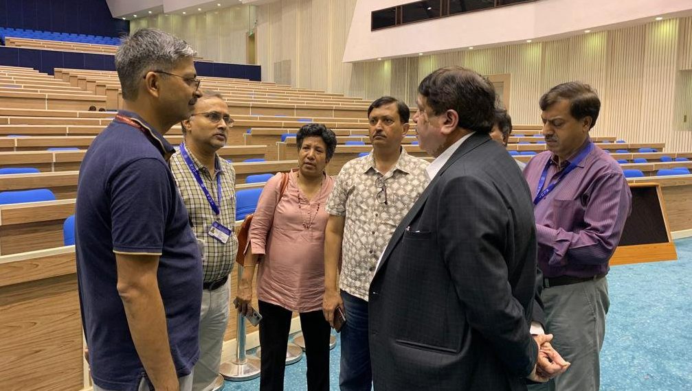 Finishing touch: Sanghani & team visit Vigyan Bhawan