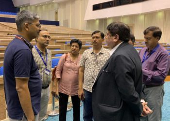 Finishing touch: Sanghani & team visit Vigyan Bhawan