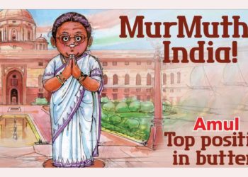 Amul girl welcomes Mrs Murmu in her own style!