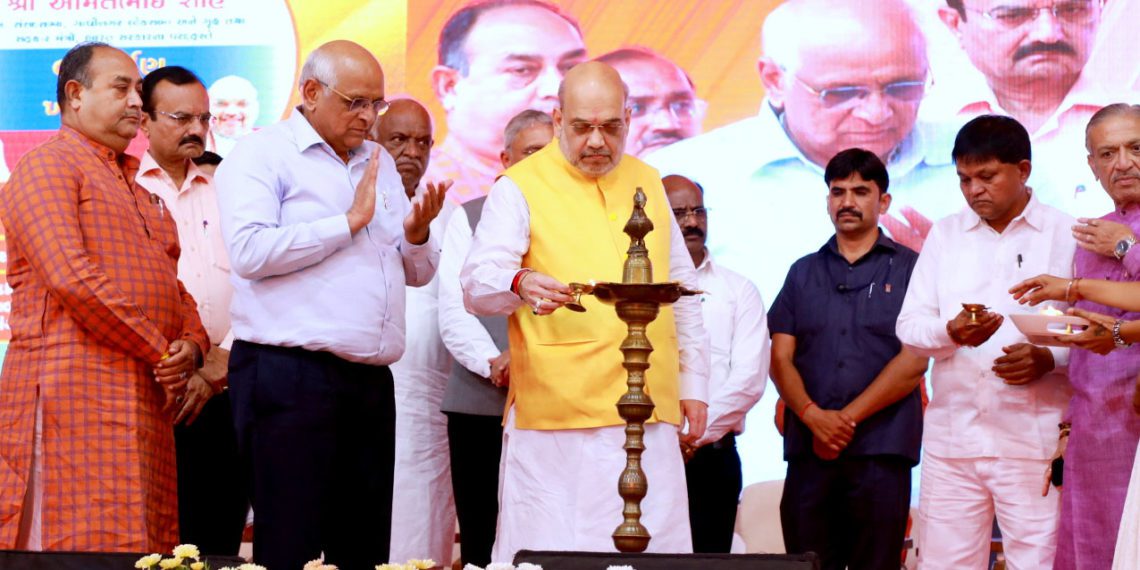 Shah greets farmers on getting Narmada water; talks of new PACS