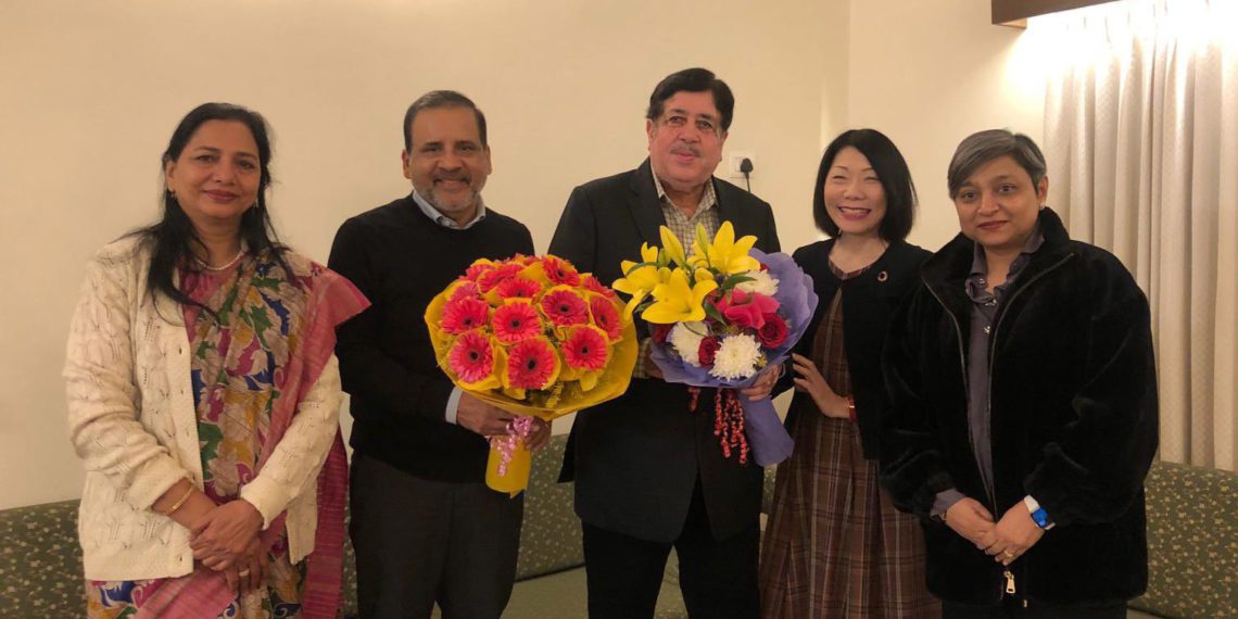 Arai visits NCUI; Sanghani-Chandra Pal welcome her