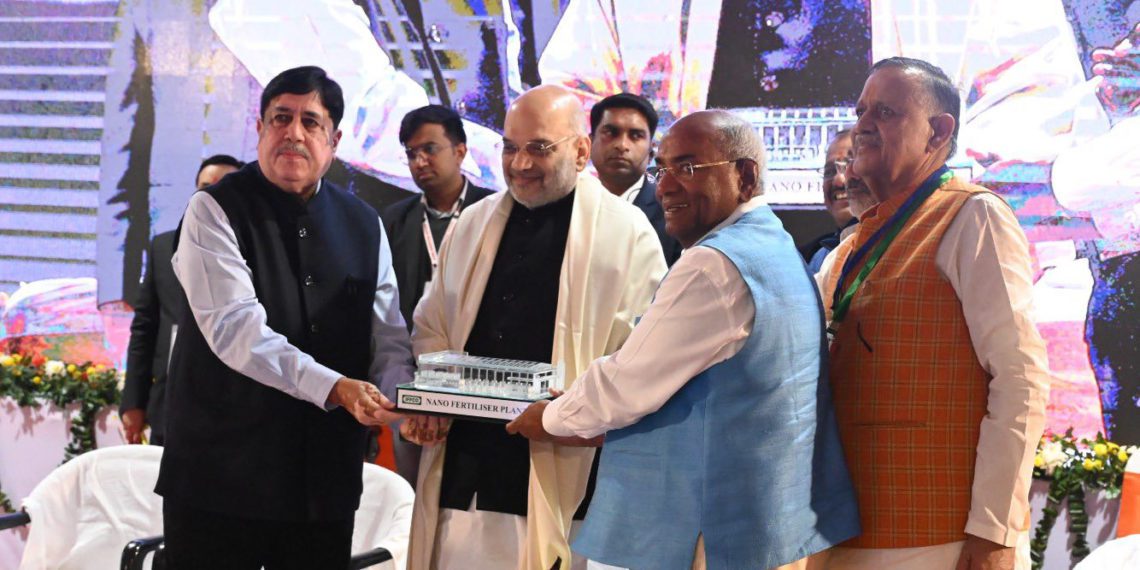 Shah lays foundation of 5th Nano Urea plant; lauds IFFCO’s efforts