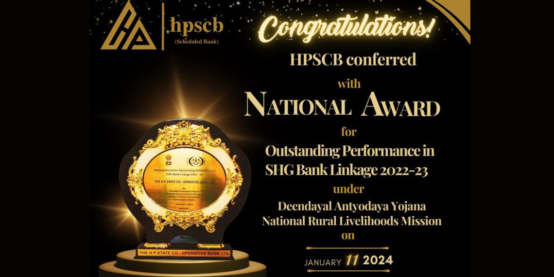 HP State Co-op Bank bags National Award