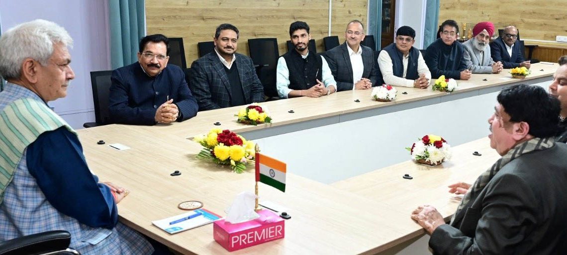 J&K: Sanghani meets Lt Governor Manoj Sinha