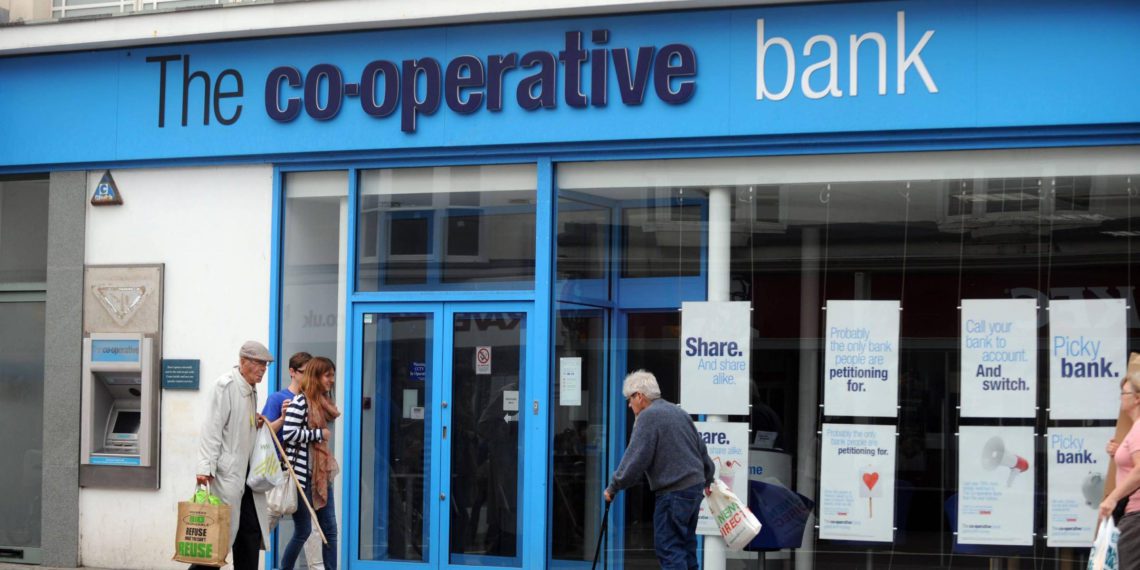 London:  Co-operative Bank to shed 12% of its employees