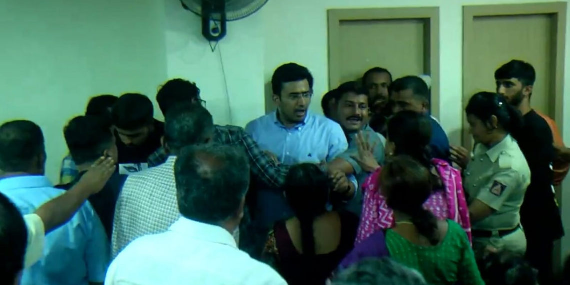 SGRSBN: Tejasvi Surya hackled in a depositors’ meet