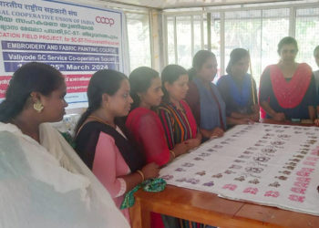 NCUI’s Embroidery skill training in Thiruvananthapuram