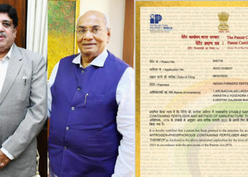 IFFCO secures Patent for Stable Nano Nitrogen-Phosphorus fertilizer