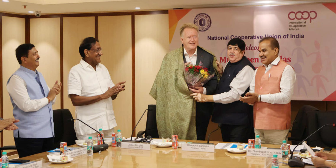 ICA DG visits NCUI headquarters in Delhi; Sanghani & team welcome him