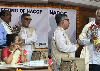 NACOF felicitates Satyanarayan & Mishra for their roles