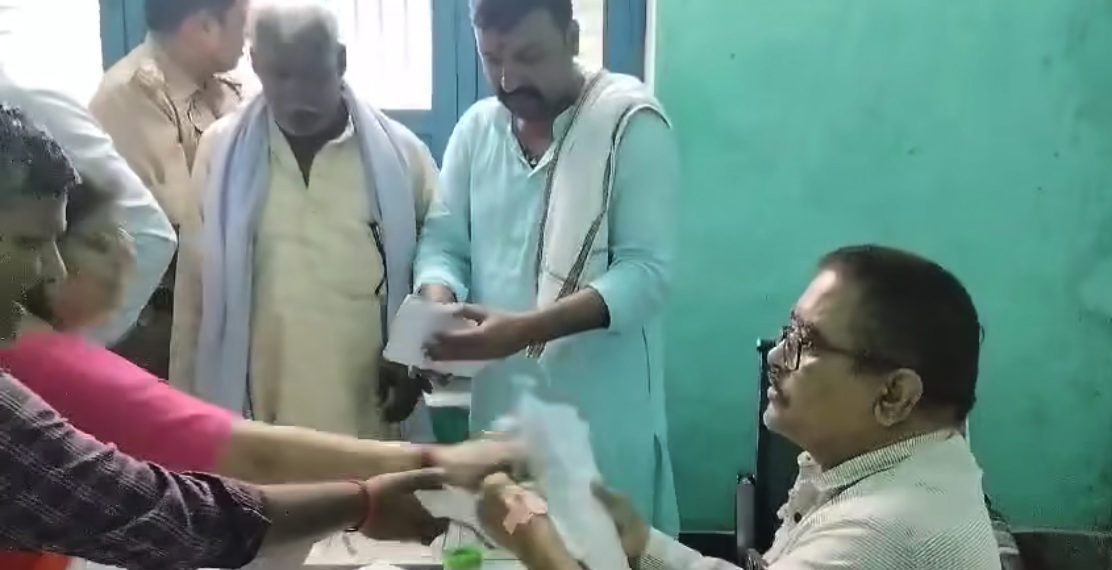 BJP MLA snatches nomination papers? Video goes viral
