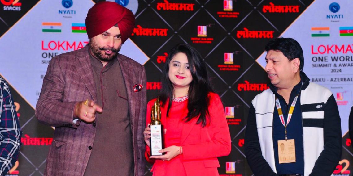 Aditya Anagha honoured at Lokmat One World Summit