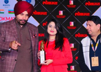 Aditya Anagha honoured at Lokmat One World Summit