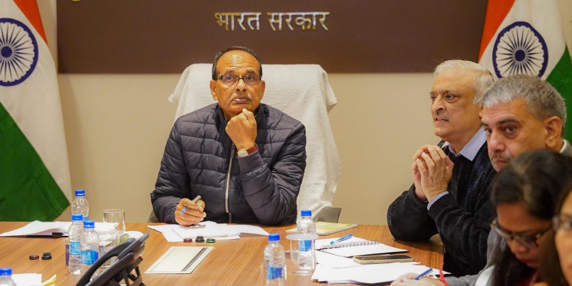 Chouhan holds review meeting with state Agri Ministers