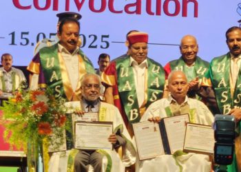 Kumar honoured with Doctorate by a Bangalore University