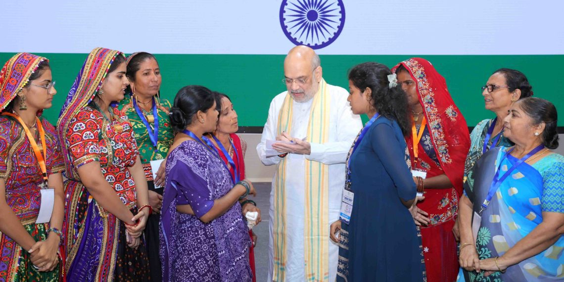 Shah interacts with Women Co-operators highlighting new initiatives