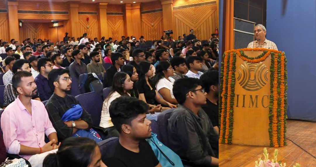 IFFCO PR Head Harsh addresses IIMC Orientation