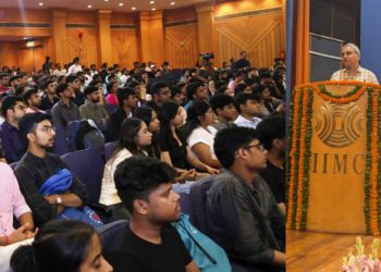 IFFCO PR Head Harsh addresses IIMC Orientation