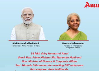 Amul lauds PM & FM; Modi responds reiterating govt support to farmers