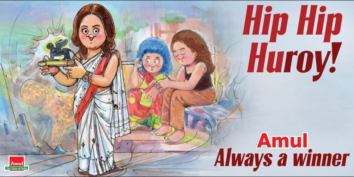 Amul Topical celebrates Roy’s historic success