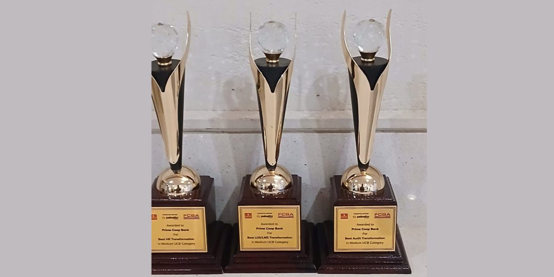 Prime Cooperative Bank bags three awards