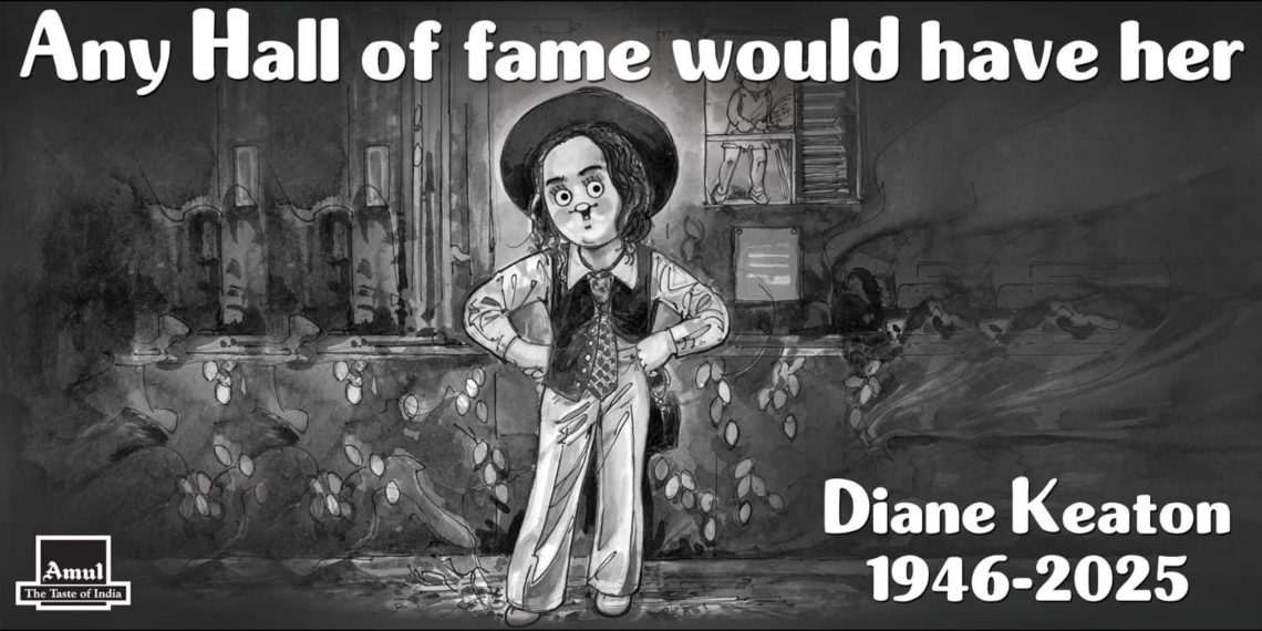 Amul pays tribute to Hollywood icon Diane Keaton