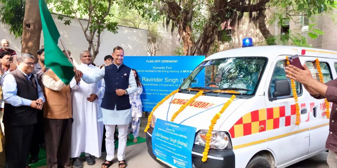 Jamia Co-op Bank launches ‘Humanity First’ Ambulance in Delhi