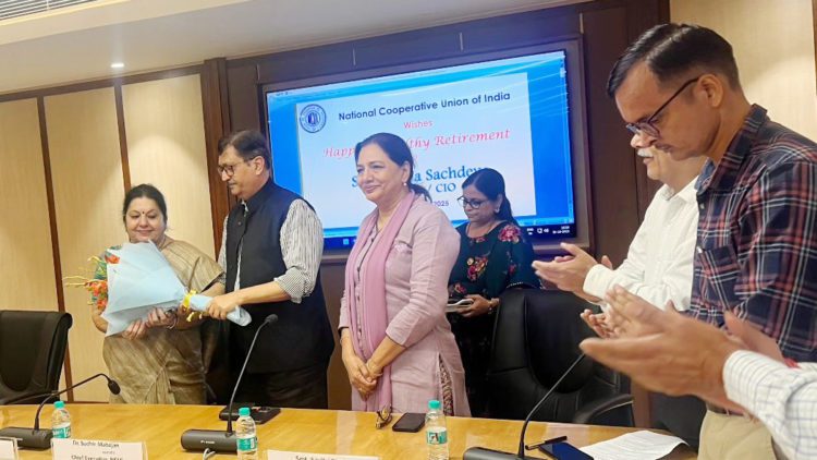 NCUI bids farewell to Veena after 32 Yrs of Service