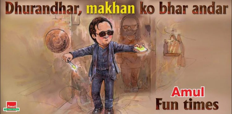 Amul celebrates Khanna’s Dhurandhar Moment