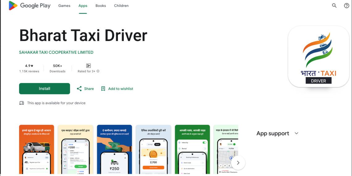 Bharat Taxi app goes live on Google Play Store