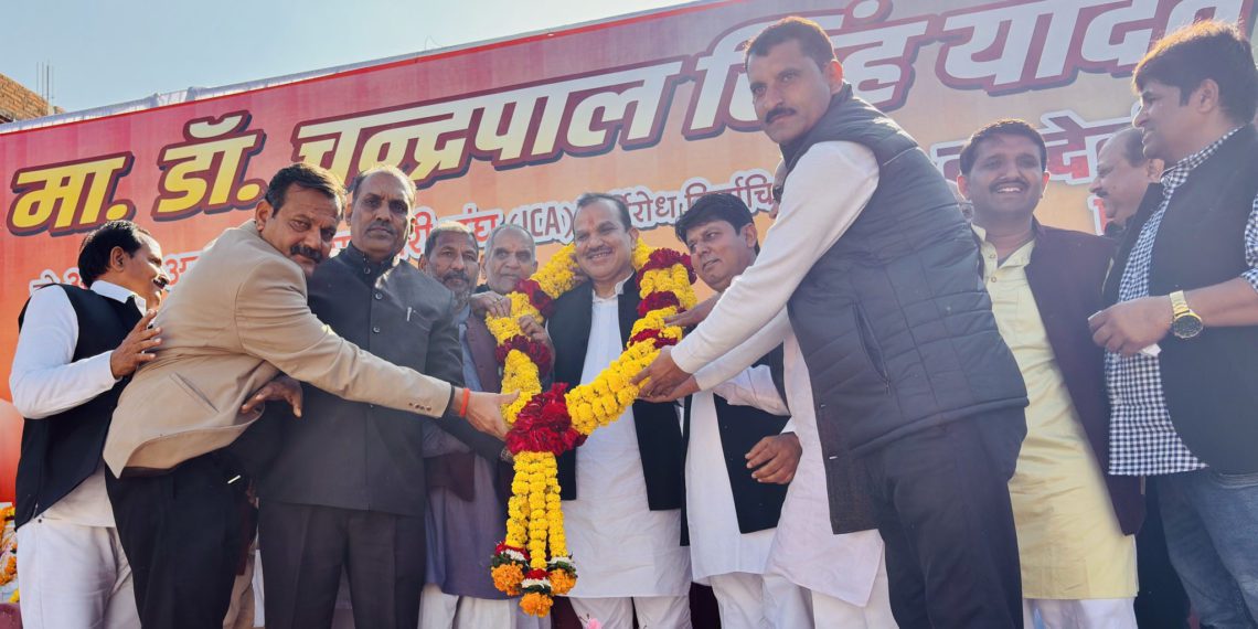 Chandra Pal honoured at Bundeli Gaurav Samaroh