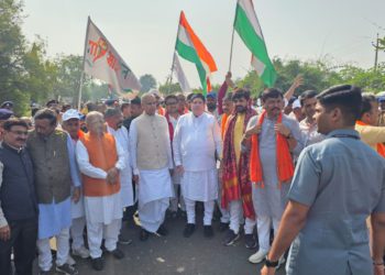 Sanghani attends Unity March with Guv in Vadodara