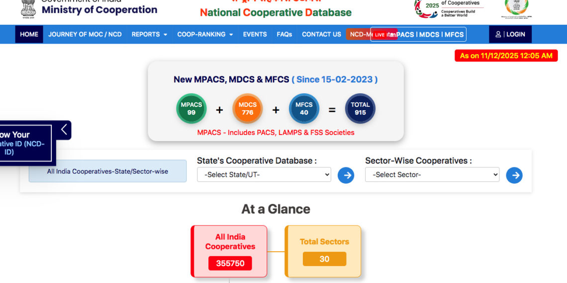 National Co-op Database digital backbone of Co-op Sector