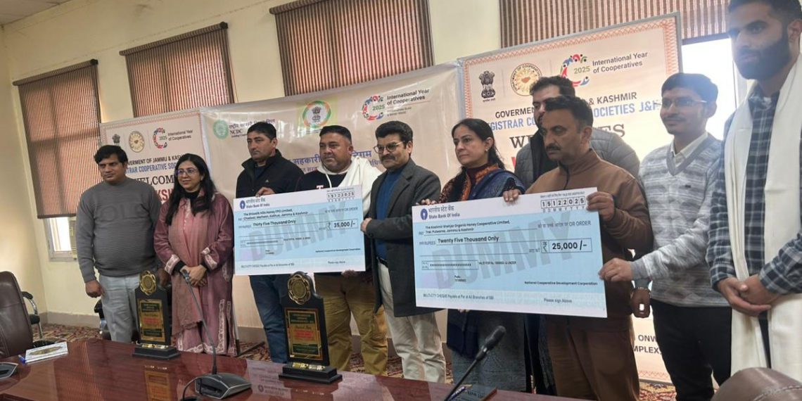 NCDC honours top Co-ops, FPOs in J&K