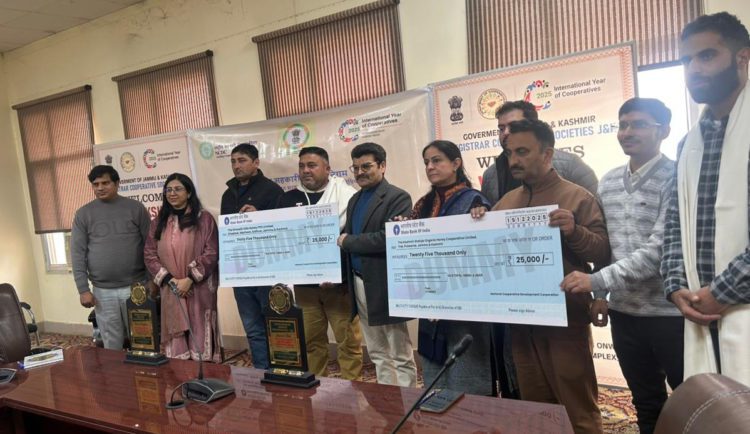 NCDC honours top Co-ops, FPOs in J&K