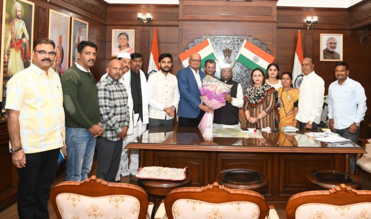 Ahilyanagar DCCB delegation meets Rajasthan Governor