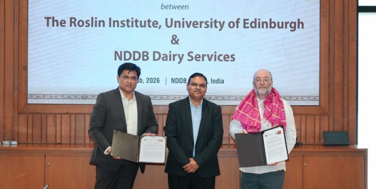 NDDB signs MoU with University of Edinburgh for Bovine Genetics