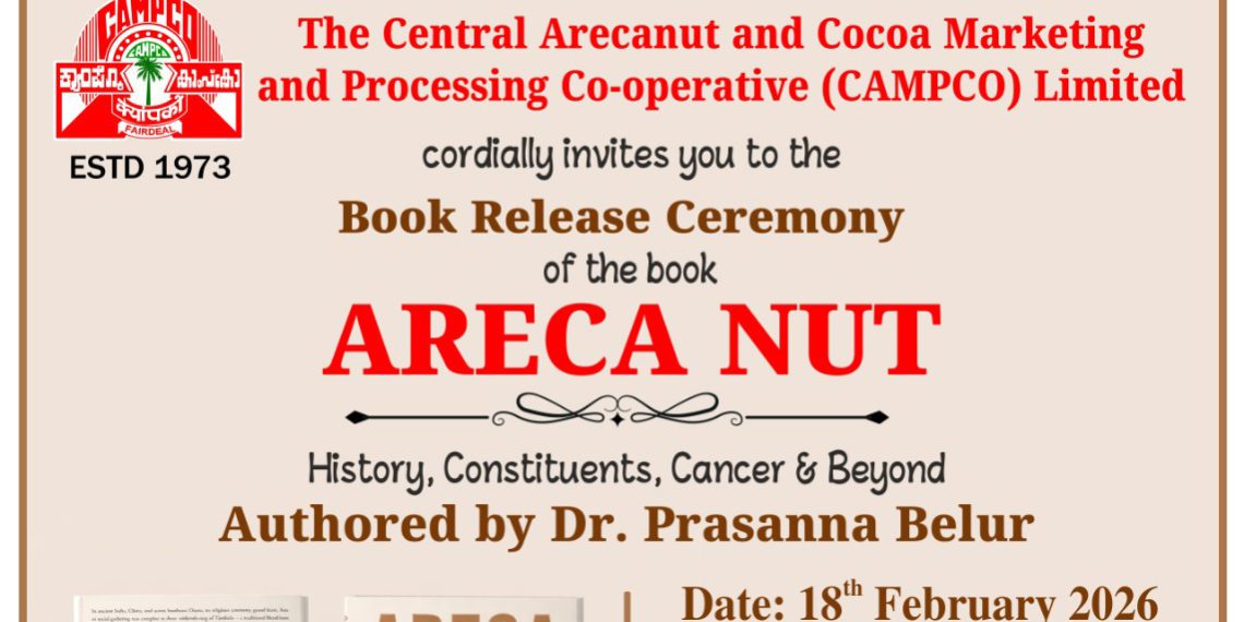 CAMPCO to host book release on Areca Nut Research