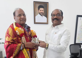 Founder Chairman of Tirumala CUB meets Telangana CM’s PS