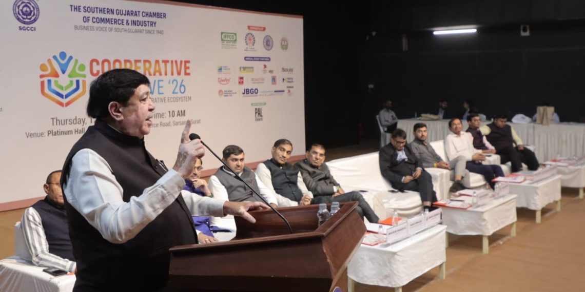 Sanghani addresses Cooperative Conclave in Surat