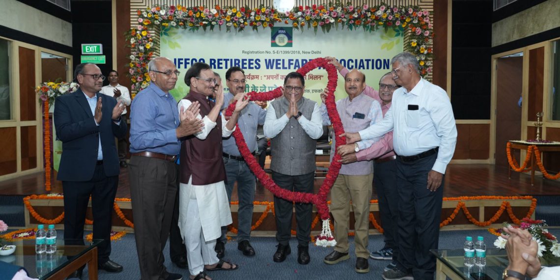 MD Patel thanks IFFCO retirees for Warm Felicitation