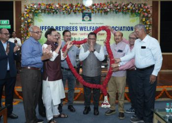 MD Patel thanks IFFCO retirees for Warm Felicitation