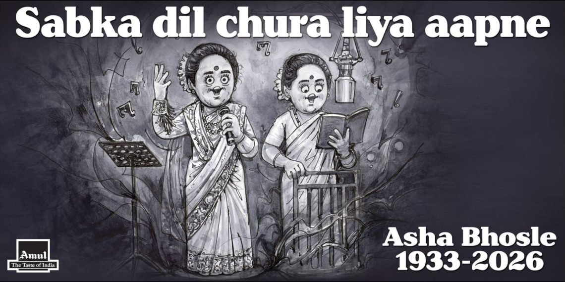 Amul remembers Asha Bhosle with touching tributes