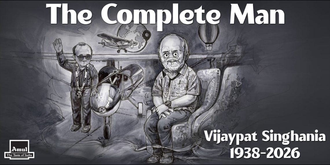 Amul tribute to Singhania with  a Topical