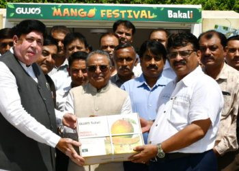 GUJCOMASOL sends first Kesar Mango Shipment to Dubai