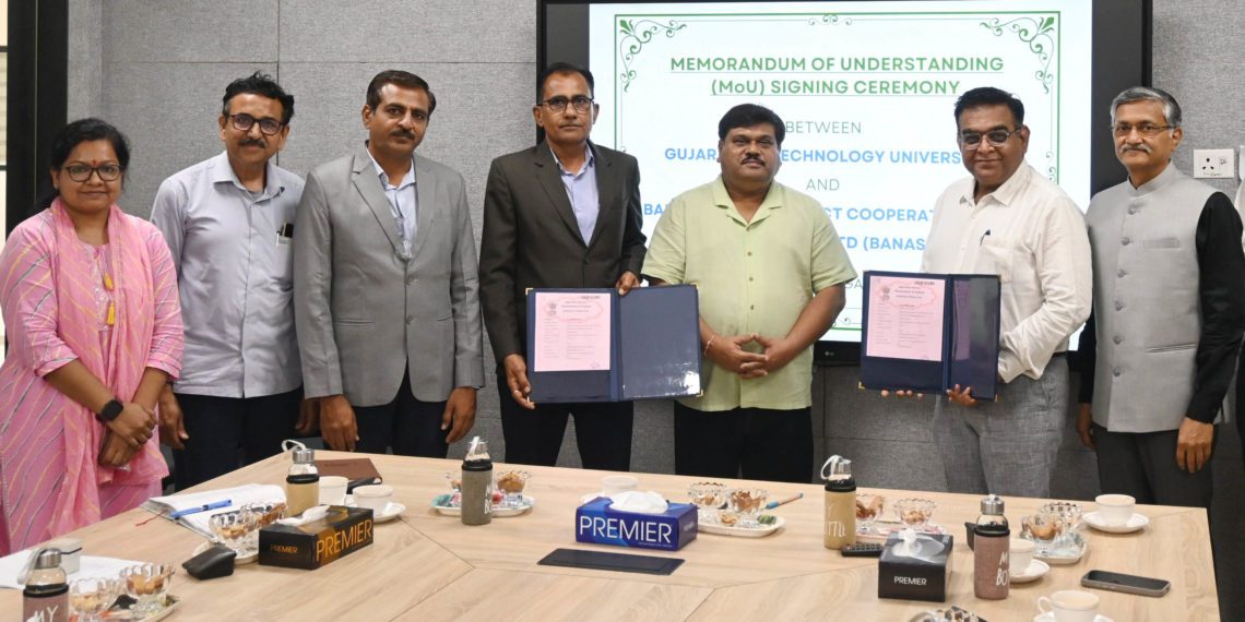 GBU signs MoU with Banas Dairy for Dairy Innovations