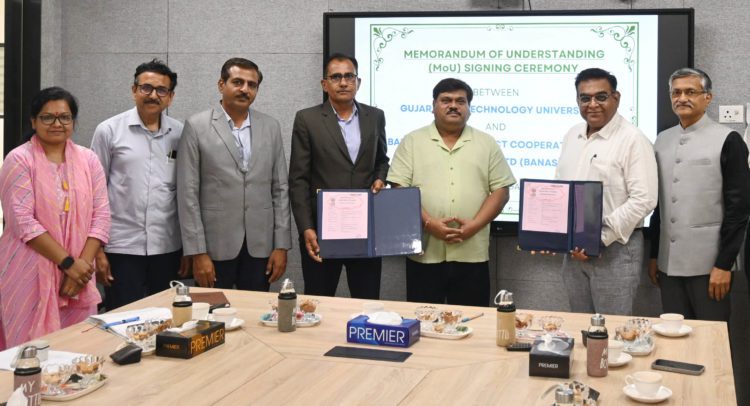 GBU signs MoU with Banas Dairy for Dairy Innovations
