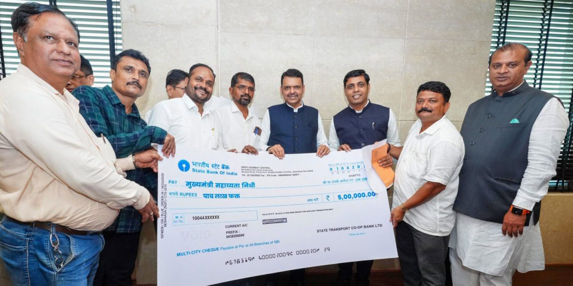 State Transport Co-op Bank donates Rs 5 Lakh to CM Fund