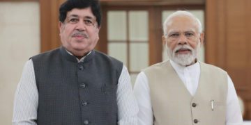 Sanghani pays glowing tributes to PM Modi for surpassing Nehru